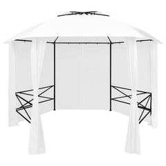 vidaXL Garden Marquee with Curtains 360x312x265 cm White 180 g/m² | SKU: 312234 | Barcode: 8720286106549
