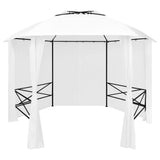 vidaXL Garden Marquee with Curtains 360x312x265 cm White 180 g/m² | SKU: 312234 | Barcode: 8720286106549