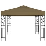 vidaXL Gazebo 3x3 m Taupe 180 g/m² | SKU: 312243 | Barcode: 8720286106631