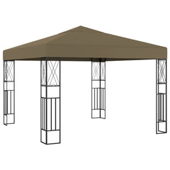 vidaXL Gazebo 3x3 m Taupe Fabric | SKU: 312269 | Barcode: 8720286106884