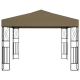 vidaXL Gazebo 3x3 m Taupe Fabric | SKU: 312269 | Barcode: 8720286106884