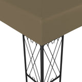 vidaXL Gazebo 3x3 m Taupe Fabric | SKU: 312269 | Barcode: 8720286106884