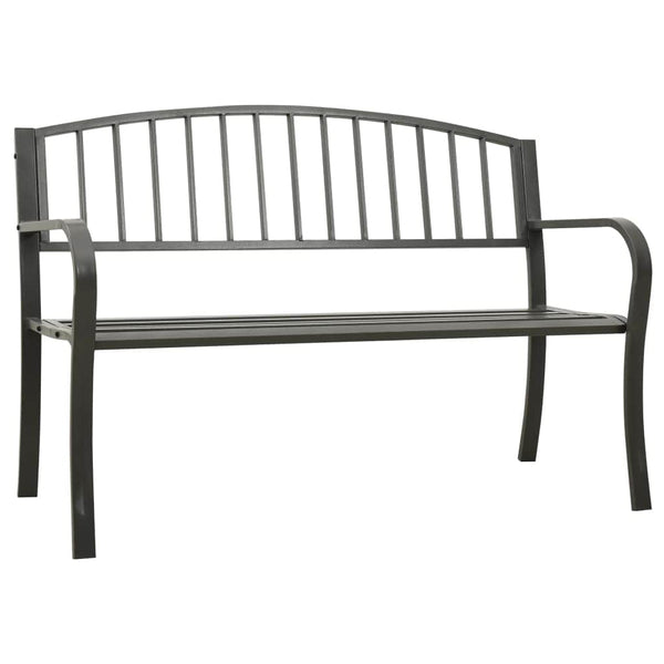 VidaXL Grey Steel Garden Bench 125cm | SKU: 312037 | UPC: 8720286107010
