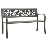 vidaXL Garden Bench 125 cm Steel Grey N2 | SKU: 312038 | Barcode: 8720286107027