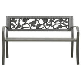 vidaXL Garden Bench 125 cm Steel Grey N2 | SKU: 312038 | Barcode: 8720286107027
