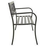 vidaXL Garden Bench 125 cm Steel Grey N2 | SKU: 312038 | Barcode: 8720286107027
