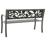 vidaXL Garden Bench 125 cm Steel Grey N2 | SKU: 312038 | Barcode: 8720286107027