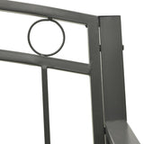 vidaXL Garden Bench With A Table 125 cm Steel Grey | SKU: 312041 | Barcode: 8720286107058