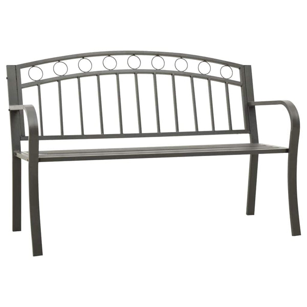 vidaXL Garden Bench 125 cm Steel Grey N4 | SKU: 312042 | Barcode: 8720286107065