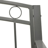 vidaXL Garden Bench 125 cm Steel Grey N4 | SKU: 312042 | Barcode: 8720286107065