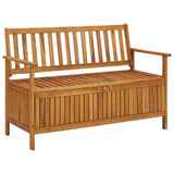 vidaXL Garden Storage Bench 120 cm Solid Acacia Wood | SKU: 310279 | Barcode: 8720286107720