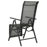 vidaXL Reclining Garden Chairs 2pcs Textilene And Aluminium Black  | SKU: 312195 | Barcode: 8720286108420