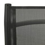 vidaXL Reclining Garden Chairs 2pcs Textilene And Aluminium Black  | SKU: 312195 | Barcode: 8720286108420