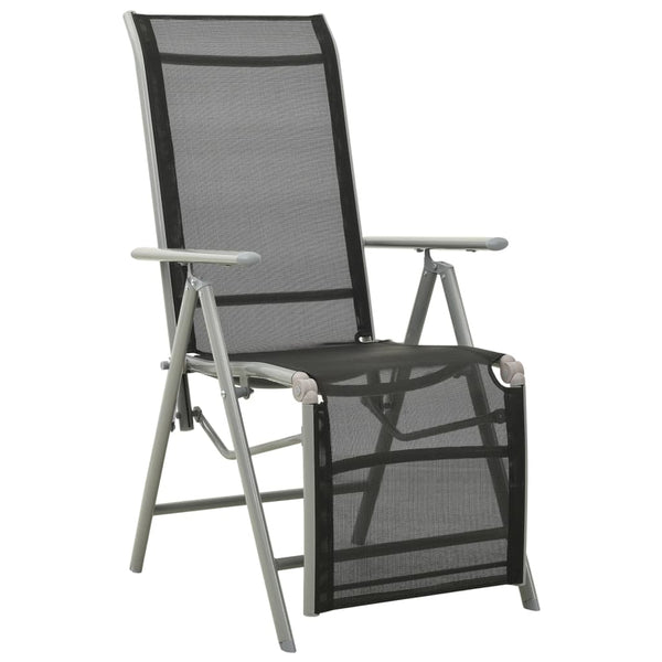 vidaXL Reclining Garden Chair Textilene And Aluminium Silver | SKU: 312196 | Barcode: 8720286108437
