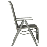 vidaXL Reclining Garden Chair Textilene And Aluminium Silver | SKU: 312196 | Barcode: 8720286108437