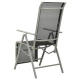 vidaXL Reclining Garden Chair Textilene And Aluminium Silver | SKU: 312196 | Barcode: 8720286108437