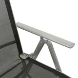 vidaXL Reclining Garden Chair Textilene And Aluminium Silver | SKU: 312196 | Barcode: 8720286108437