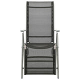 vidaXL Reclining Garden Chairs 2 pcs Textilene And Aluminium Silver | SKU: 312197 | Barcode: 8720286108444