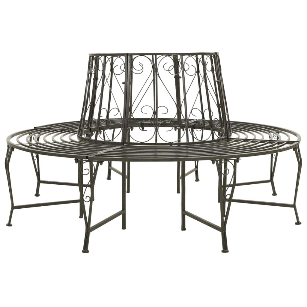 vidaXL Garden Tree Bench 160 cm Steel | SKU: 313033 | Barcode: 8720286109526