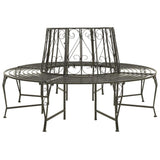 vidaXL Garden Tree Bench 160 cm Steel | SKU: 313033 | Barcode: 8720286109526