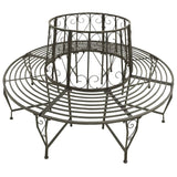 vidaXL Garden Tree Bench 160 cm Steel | SKU: 313033 | Barcode: 8720286109526
