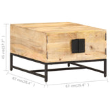 vidaXL Coffee Table 67x67x45 cm Solid Mango Wood | SKU: 320375 | Barcode: 8720286110737