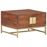 vidaXL Coffee Table Honey Brown 67x67x45 cm Solid Acacia Wood | SKU: 320376 | Barcode: 8720286110744