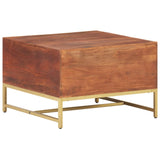 vidaXL Coffee Table Honey Brown 67x67x45 cm Solid Acacia Wood | SKU: 320376 | Barcode: 8720286110744