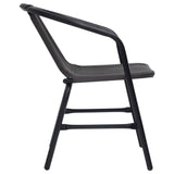 vidaXL Garden Chairs 2 pcs Plastic Rattan and Steel 110 kg | SKU: 312494 | Barcode: 8720286114179