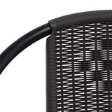 vidaXL Garden Chairs 2 pcs Plastic Rattan and Steel 110 kg | SKU: 312494 | Barcode: 8720286114179
