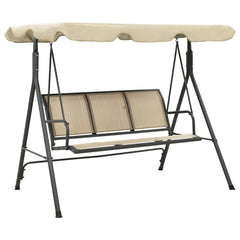 vidaXL Garden Swing Chair With Canopy Anthracite And Sand | SKU: 313325 | Barcode: 8720286135099