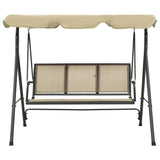 vidaXL Garden Swing Chair With Canopy Anthracite And Sand | SKU: 313325 | Barcode: 8720286135099