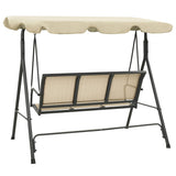 vidaXL Garden Swing Chair With Canopy Anthracite And Sand | SKU: 313325 | Barcode: 8720286135099