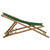 vidaXL Deck Chair Bamboo and Canvas Green | SKU: 313021 | Barcode: 8720286135303
