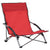 vidaXL Folding Beach Chairs 2 pcs Red Fabric | SKU: 312490 | Barcode: 8720286137017