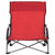 vidaXL Folding Beach Chairs 2 pcs Red Fabric | SKU: 312490 | Barcode: 8720286137017