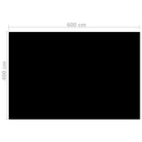 vidaXL Rectangular Pool Cover 600x400 cm PE Black | SKU: 92964 | Barcode: 8720286139936