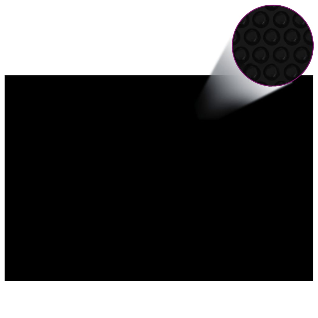 vidaXL Floating PE Solar Pool Film 600x400 cm Black and Blue | SKU: 92968 | Barcode: 8720286139974