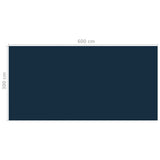 vidaXL Floating PE Solar Pool Film 600x300 cm Black and Blue | SKU: 92987 | Barcode: 8720286140161