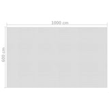 vidaXL Floating PE Solar Pool Film 1000x600 cm Grey | SKU: 93017 | Barcode: 8720286140468
