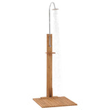 vidaXL Garden Shower 75x75x210 cm Solid Teak Wood | SKU: 312276 | Barcode: 8720286141151