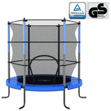 vidaXL Trampoline With Safety Net Round 140x160 cm Blue | SKU: 92954 | Barcode: 8720286141960