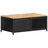 vidaXL Coffee Table 90x50x37 cm Solid Rough Mango Wood | SKU: 323136 | Barcode: 8720286142318