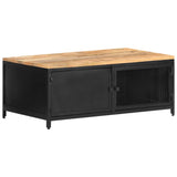 vidaXL Coffee Table 90x50x37 cm Solid Rough Mango Wood | SKU: 323136 | Barcode: 8720286142318