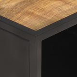 vidaXL Coffee Table 90x50x35 cm Rough Mango Wood And Natural Cane | SKU: 323143 | Barcode: 8720286142387
