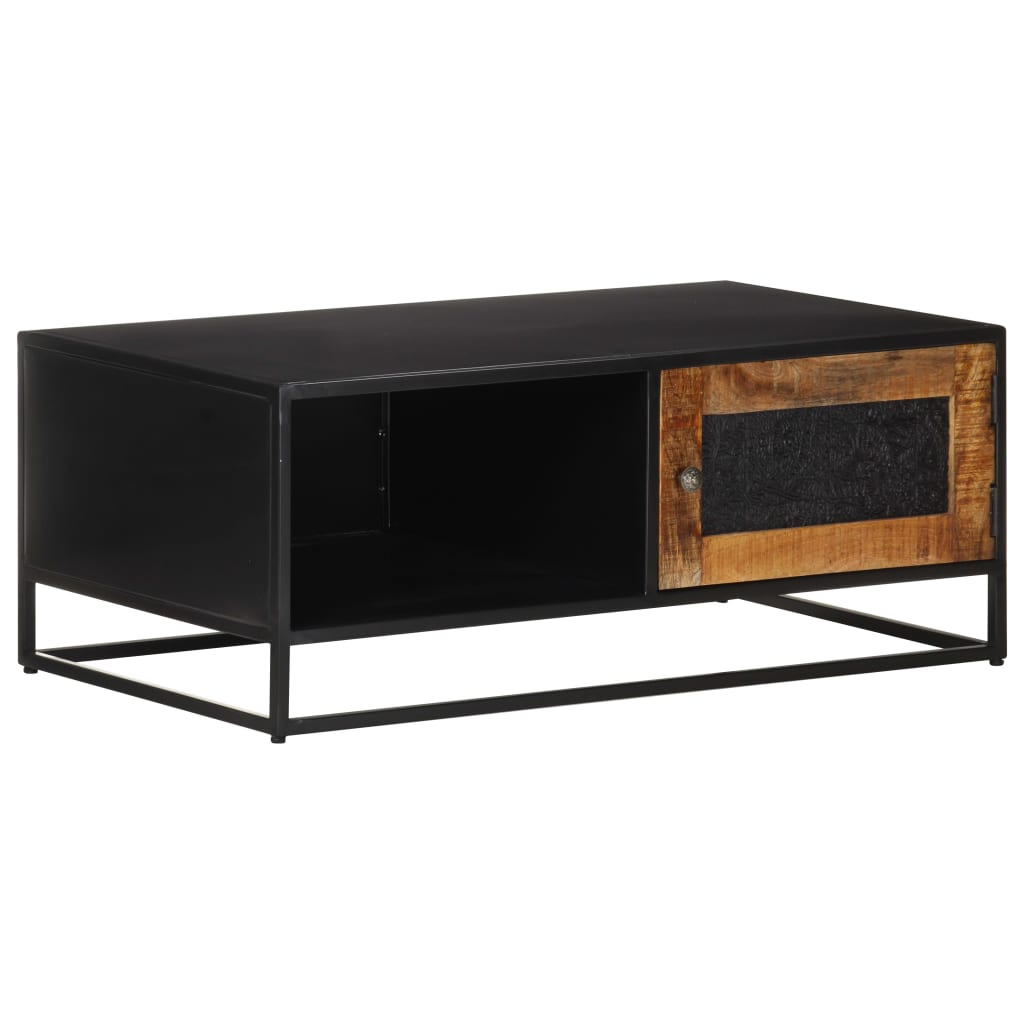 vidaXL Coffee Table 90x50x35 cm Rough Mango Wood | SKU: 323149 | Barcode: 8720286142448