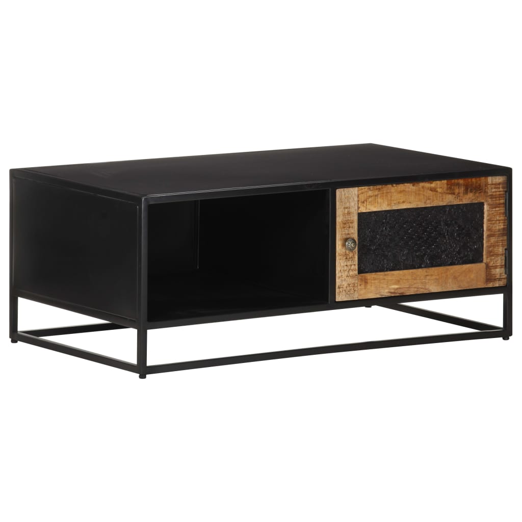 vidaXL Coffee Table 90x50x35 cm Rough Mango Wood | SKU: 323149 | Barcode: 8720286142448