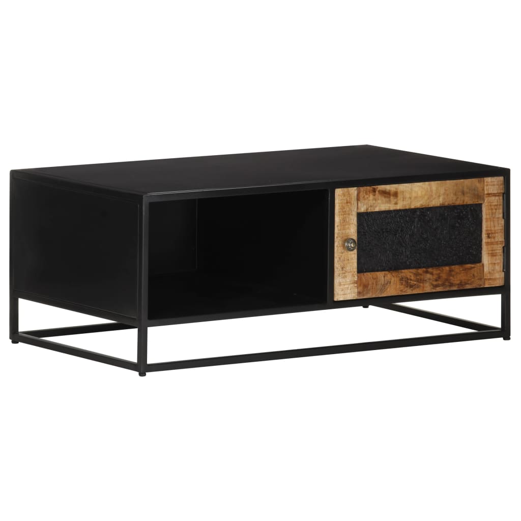 vidaXL Coffee Table 90x50x35 cm Rough Mango Wood | SKU: 323149 | Barcode: 8720286142448