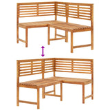 vidaXL Garden Corner Bench 140 cm Solid Acacia Wood | SKU: 312422 | Barcode: 8720286143551