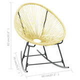 vidaXL Outdoor Acapulco Chair Poly Rattan Beige | SKU: 313140 | Barcode: 8720286150023